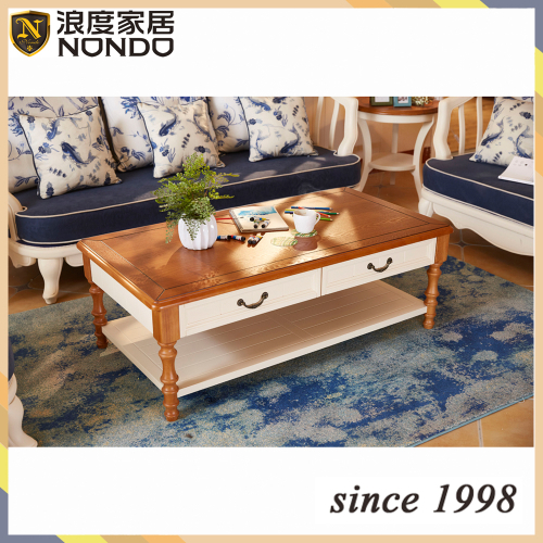 Guangzhou furniture living room coffee table oval solid wood tea/side table