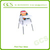 Economical White High Plastic Kids Chair, Multi-Function High Chair for Baby with EN14988