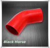 Black 1.10&quot; 1-1/9&quot; 28mm 45 Degree Elbow Silicone Hose Pipe Turbo Intake