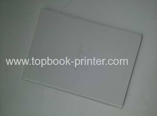 cloth texture cover hardcase bound book printed for clothing company