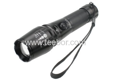 UltraFire Adjustable Focus 1600 lumens 5 Mode CREE XML XM-L T6 LED Aluminum Flashlight Torch Light