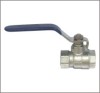 Brass Ball Valve Standard Bore CW617N Material Chrome Plated