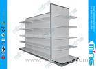 Metal Retail Supermarket Display Shelves Two Sided Wall Display Shelf