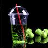 700ml Plastic Disposable Bubble Tea Cups With Clear Flat Lid PP