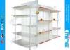 Double Sided Retail Display Shelves for Retail , Solid Panel Gondola Shelving