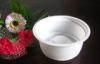 200ml Round Disposable Clear Plastic Dessert Cups , White Yogurt Cups