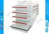 Metal Slatwall Retail Display Shelves , Gondola Display Shelving for Shop Store