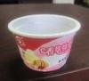 250ml White Disposable Ice Cream Cups Eco Friendly For Salad PET