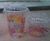 280ml Plastic Sundae Disposable Ice Cream Cups / Beautiful Printing Cup