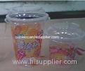 280ml Plastic Sundae Disposable Ice Cream Cups / Beautiful Printing Cup