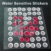 Custom 4mm round water sensitive warranty screw seal stickers with logo printed for mobile phone or laptop warranty