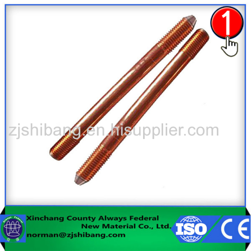 Strong Anti-Corrosion 0.254mm Copper Coated Grounding Rod