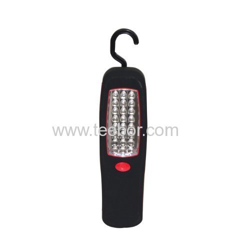 24 LEDs Working Light Lamp With Magnet and Hook for Hang Flashlight