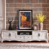 White antique styled furniture design wooden tv table