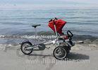 Bicycle Baby Carriers OEM / ODM Alluminum Alloy Comfortable , Baby Trolley Bike