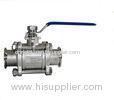 Stainless Steel Manual Clamp Ball Valve with SUS304 / 316L , AISI 304 / 316L 1