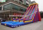 10 Meters High Giant Inflatable Water Slides For Adults , Big Water Slide Bounce House