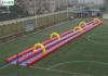 Custom Inflatable Slip And Slide / Slide The City Water Slide 300M Long