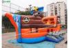 PVC Tarpaulin Pirate Ship Inflatable Slide Residential Bounce Houses OEM