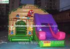 Commercial Jungle Combo Inflatable Bouncy Castle With Slide For Outdoor Use