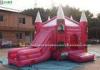 Pink Fairytale Jumping Castles Princess Palace Bounce House For Girls