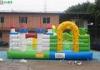 Custom Green Giraffe Childrens Bouncy Castles For Outdoor Entertainment