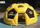 Yellow Football Shape Air Inflatable Tent For Outdoor Advertising Activities