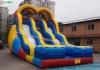 18' High Curvy Commercial Inflatable Slides / Double Lane Water Slide for Square