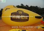 Yellow Popular Inflatable Helium Zeppelin Made Of 0.16mm PVC For Promotion