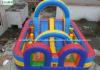 Colorful Inflatable Obstacle Course With Slide For Kids Paradise