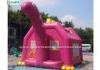 Pink Dino Inflatable Bouncy Castle Commercial Grade Bounce Houses