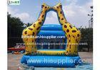 Little Kids Indoor Mini Giraffe Inflatable Jumper For Party Game , Blue