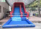 Front Load Large Commercial Inflatable Water Slides With Pool For Kids Outdoor Fun