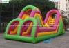 Outdoor Giant Inflatable Obstacle Course With Big Slide For Kids N Adults