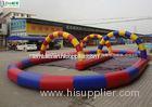 Outdoor Race Track Inflatable Game For Karts N Zorb Balls Racing