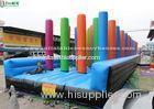 Colorful Pillar Inflatable Obstacle For Adults N Kids Outdoor Event