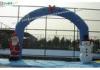 Commercial Grade Inflatable Christmas Arch for Promotional, Blue / Red