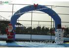 Commercial Grade Inflatable Christmas Arch for Promotional, Blue / Red