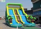 Double Lane Summer Water Slide Games for Kids , Bounce Houses And Waterslides
