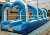 Commercial Inflatable Slip And Slide With Pool Made Of 18 OZ PVC Tarpaulin