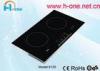 High Power 2 Zone Electric Induction Cooker , Dual Burner Induction Cooktop 3000W