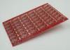 Red Pannelized Rigid PCB Board with Gold PAD 0.8 mm Thick 6 Layers