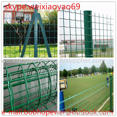 Green plastic coated wave welded mesh panels holland wire mesh