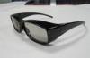 Plastic Liner Polarized 3D Video Glasses Black , Anti UV Glasses