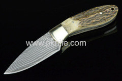 damascus steel fixed blade collectible hunting knives and damascus custom knife