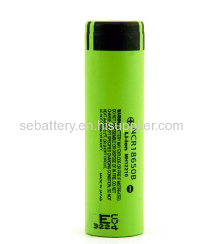 3.7v 18650 li-ion battery 3400mAh from Panasonic 