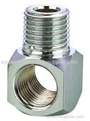 Brass Tee Coneector Zinc Plated Tube Fitting