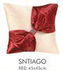 Soft Zippered Handmade Decorative Bed Pillows Colorful With Bow / Rhinestone , 40x40 CM