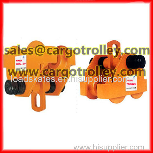 Plain trolley is parts of manual chain hoist