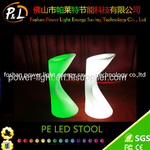 Bar Stool Manufacturer/Light LED Stool/Light up Plastic Chairs